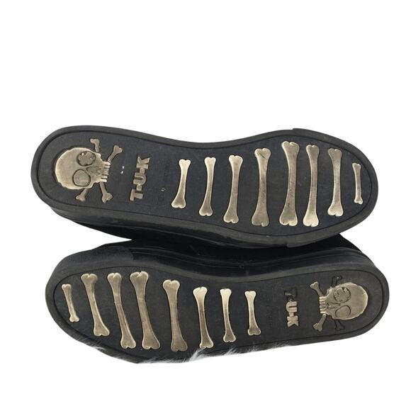 TUK/ T.U.K Suede Leather Creeper Black Goth Punk Grunge Sneakers M 7 - W 9 - Picture 6 of 8